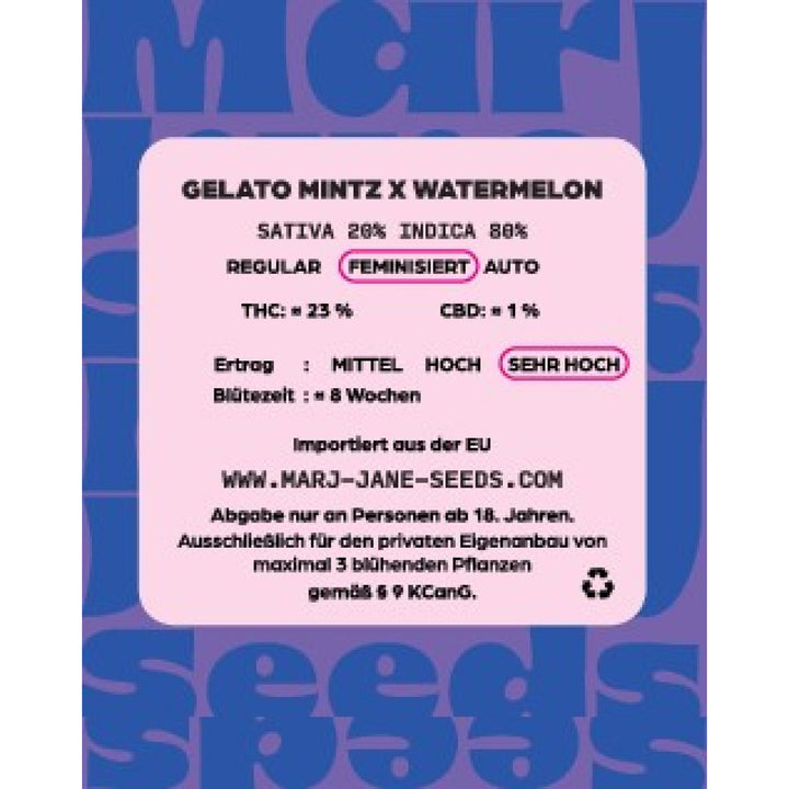 Marj Jane Gelato Mintz X Watermelon Fem. 3St.