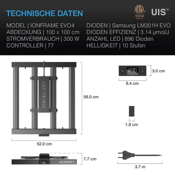 AC Infinity IONFRAME EVO4