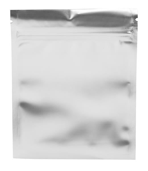 Zip-Beutel Nylon Silber 125x100mm VE100