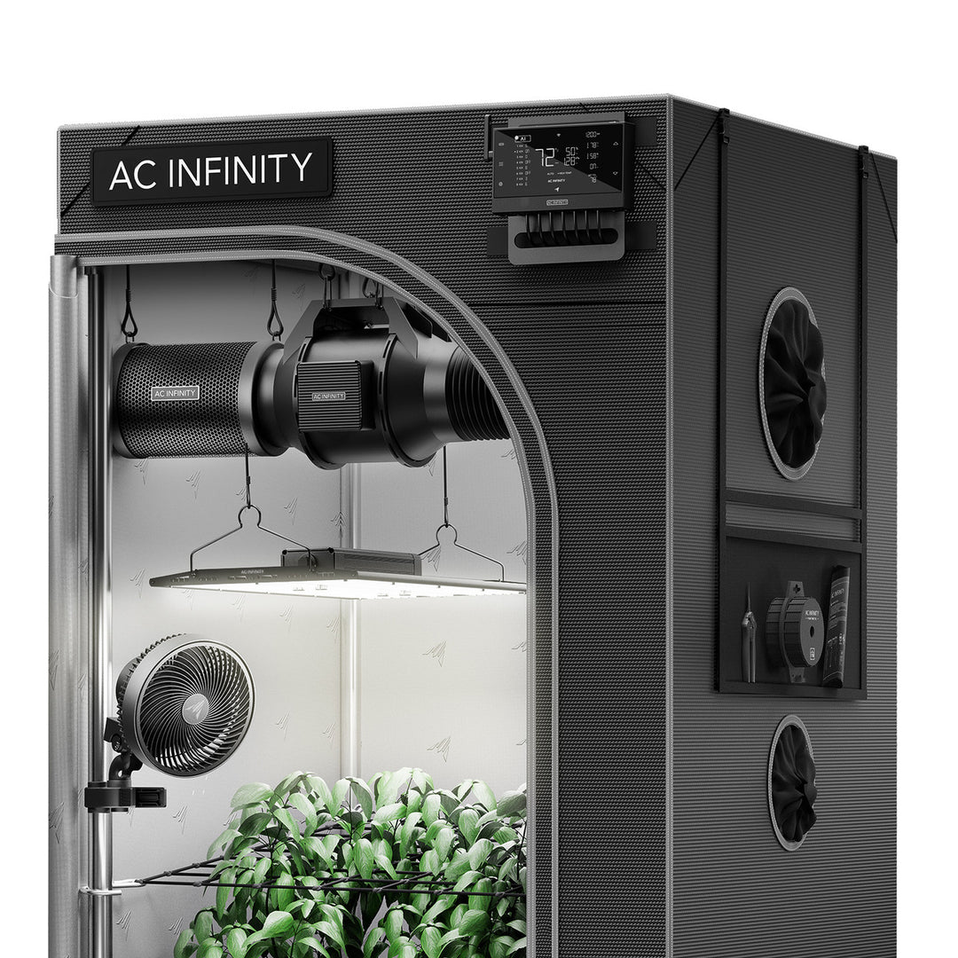 AC Infinity AI Growzelt-System 60×120×180 cm – Gesamtansicht des Komplettsets