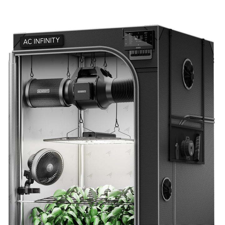 AC Infinity AI Growzelt-System 90×90×180 cm – Gesamtansicht des Komplettsets