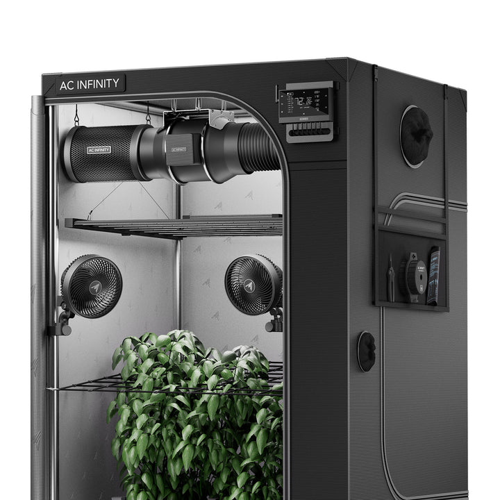 AC Infinity AI Growzelt-System PRO 120×120×200 cm – Gesamtansicht des Komplettsets