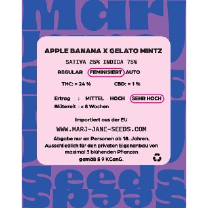 Marj Jane Apple Banana X Gelato Mintz Fem. 3St.