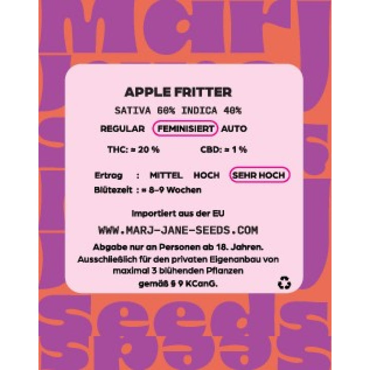 Marj Jane Apple Fritter Fem. 3St.