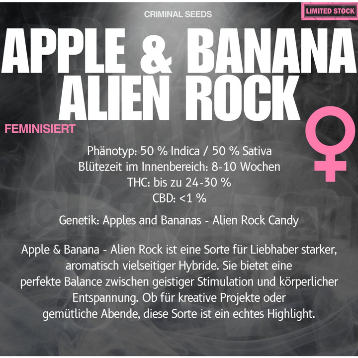Criminal Seeds Apple Banana Alien Rock Fem 3St.