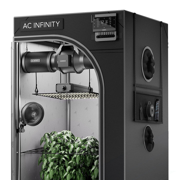 AC Infinity AI Grow-Zelt-System 90×90×180 cm – 3-Pflanzen-Komplettset mit Controller AI+